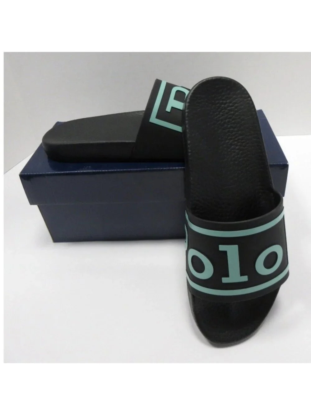 Polo Ralph Lauren Sandals Slide Spell Out Logo Casual Summer